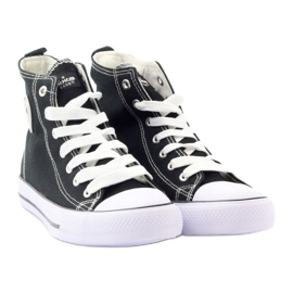 American Club LH02 high-top sneakers sorte hvid 4