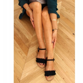 Sorte kvinders sandaler WL1635 Sort 1