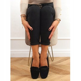 Sorte kvinders loafers S-980 sort 1