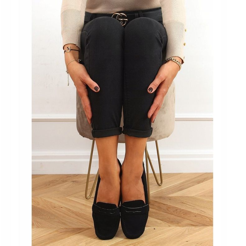 Sorte kvinders loafers S-980 sort 1