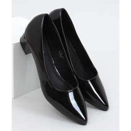 Sorte pumps lave hæle sort CC206P Sort 1