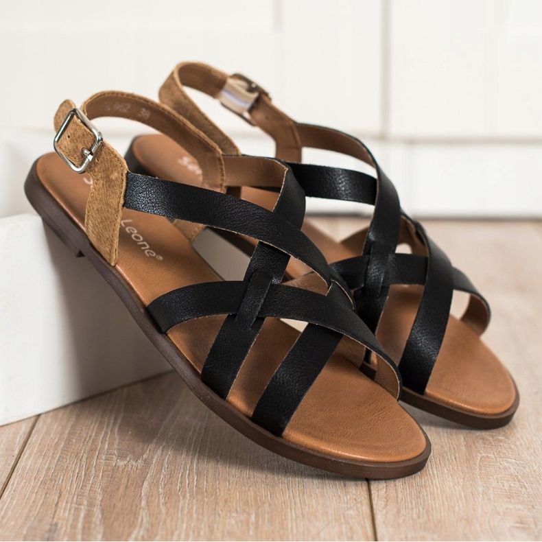 Casual Sergio Leone sandaler sort 2