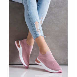 SHELOVET Slip-on sneakers lyserød 2