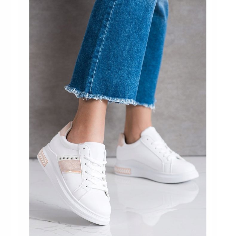 SHELOVET Hvide sneakers 1