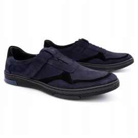 Polbut Casual sko til mænd 2102 marineblå sort marine blå 2