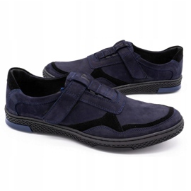 Polbut Casual sko til mænd 2102 marineblå sort marine blå 4