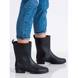 SHELOVET Quiltede Wellies sort 1