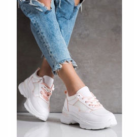 SHELOVET Stilfulde hvide sneakers 3