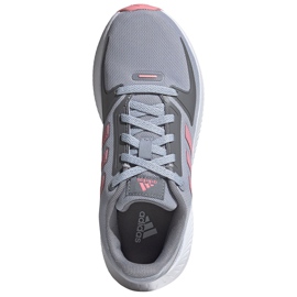 Adidas Runfalcon 2.0 K børnesko grå-pink FY9497 lyserød 1