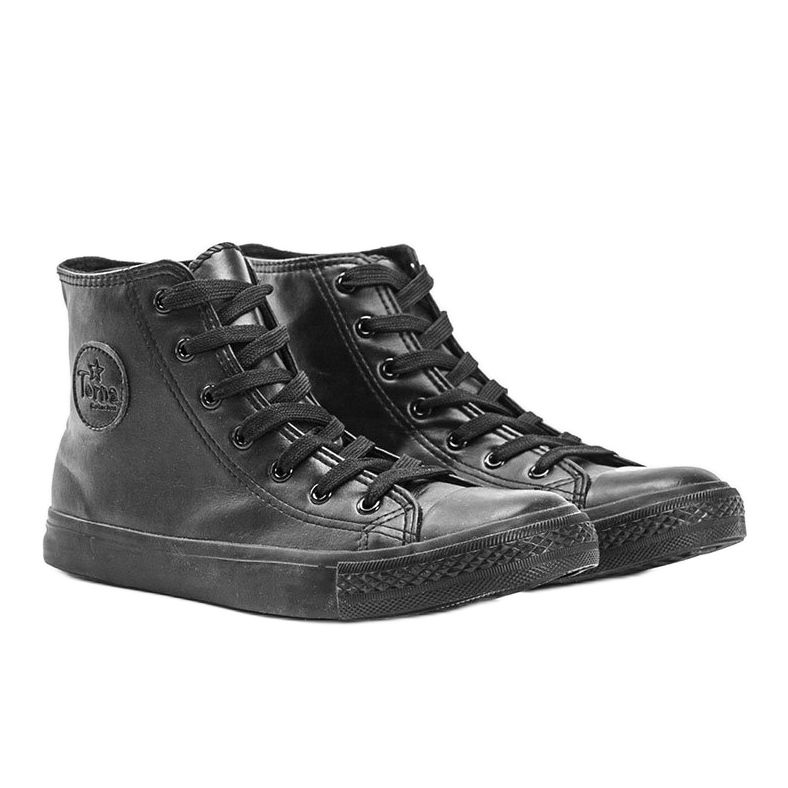 Mænds sorte sneakers Quatros 1