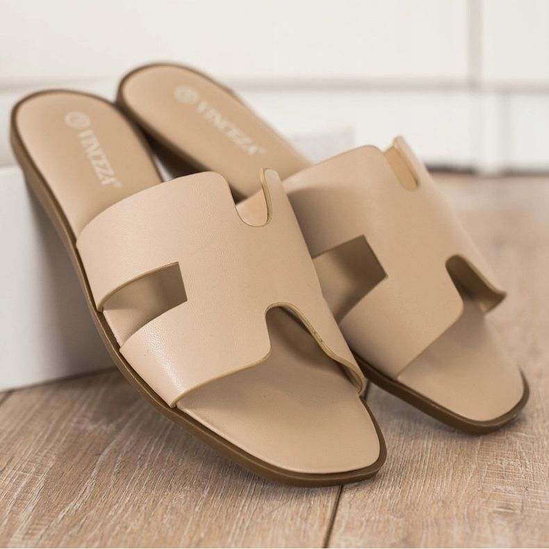 Casual Beige VINCEZA Hjemmesko 2