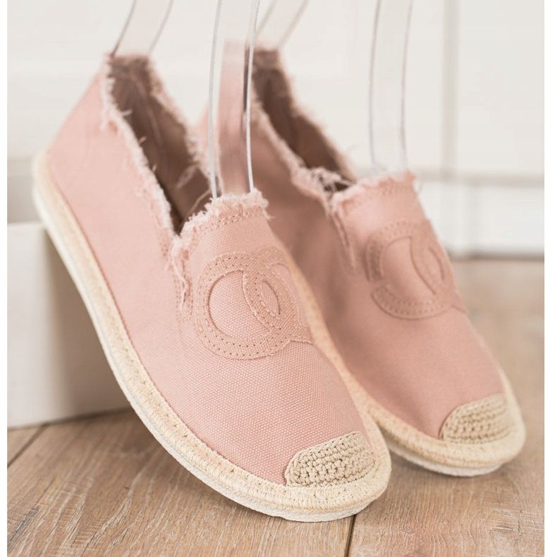 SHELOVET Tekstil Espadrilles lyserød 1
