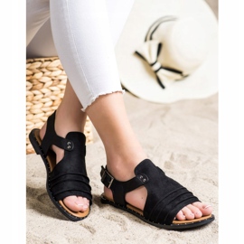 Lukkede VINCEZA sandaler sort 2