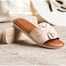 Vinceza sandaler i ruskind beige 1