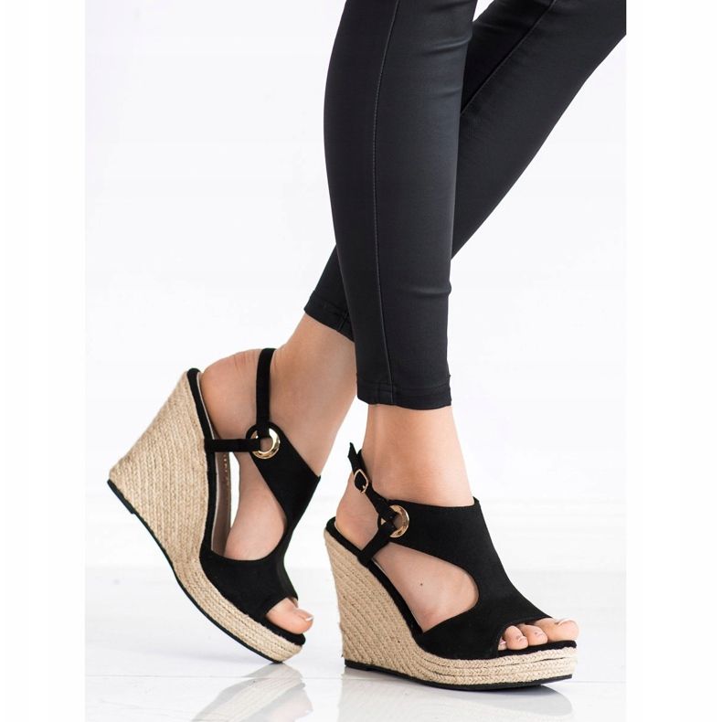 Goodin Lukkede Espadrilles sandaler sort 1
