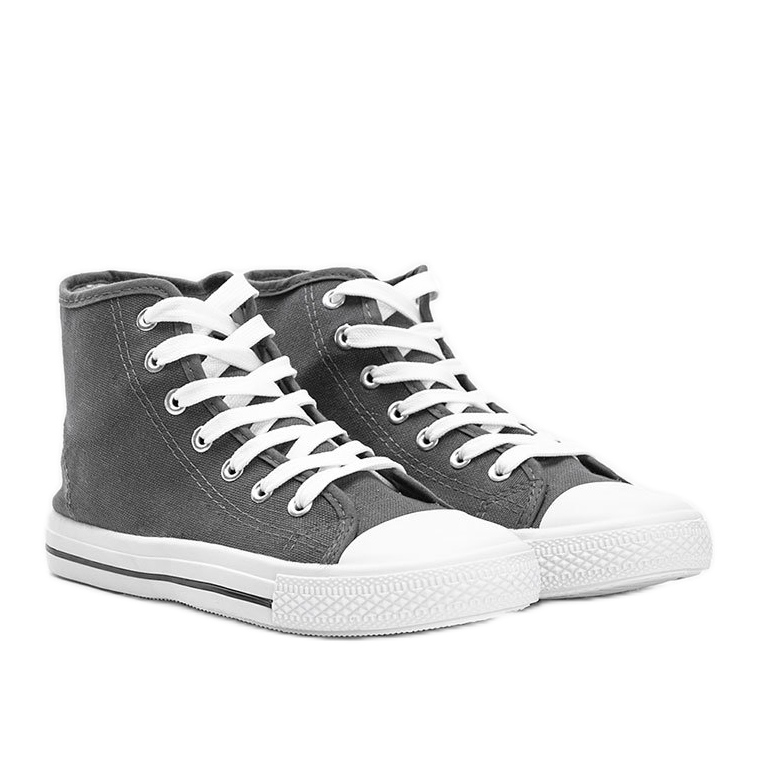 Mænds grå sneakers Gin ankel 1