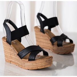 Sea Elves Slip-on lette sandaler sort 2