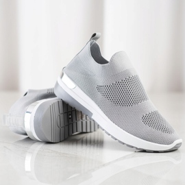 SHELOVET Slip On Sneakers grå 1