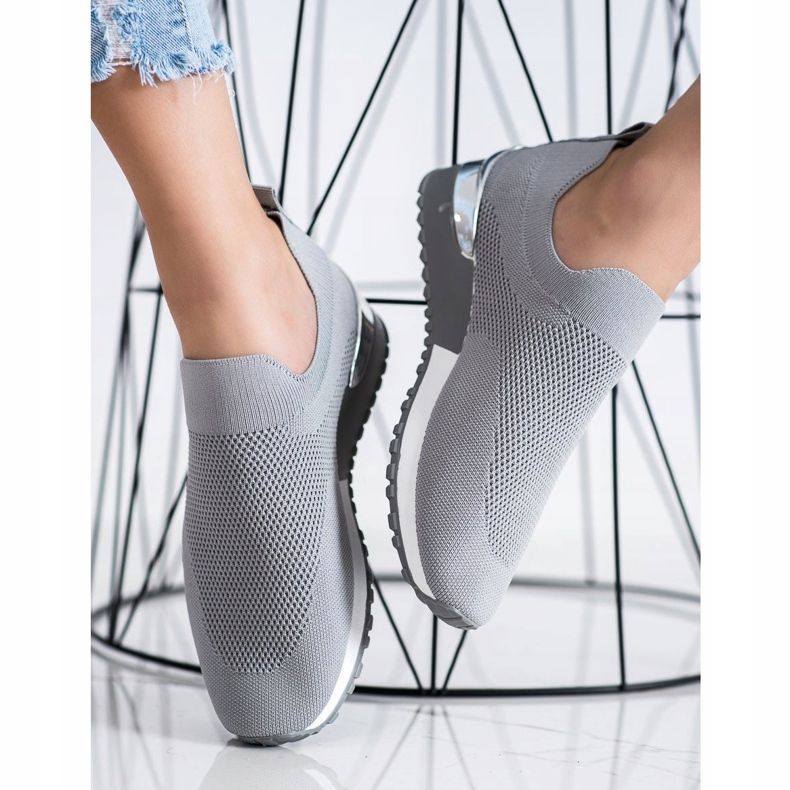 Renda Grå Openwork sneakers 2