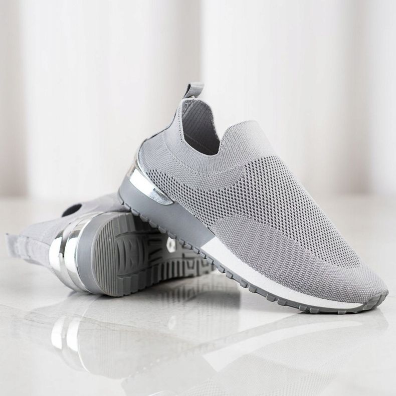 Renda Grå Openwork sneakers 1