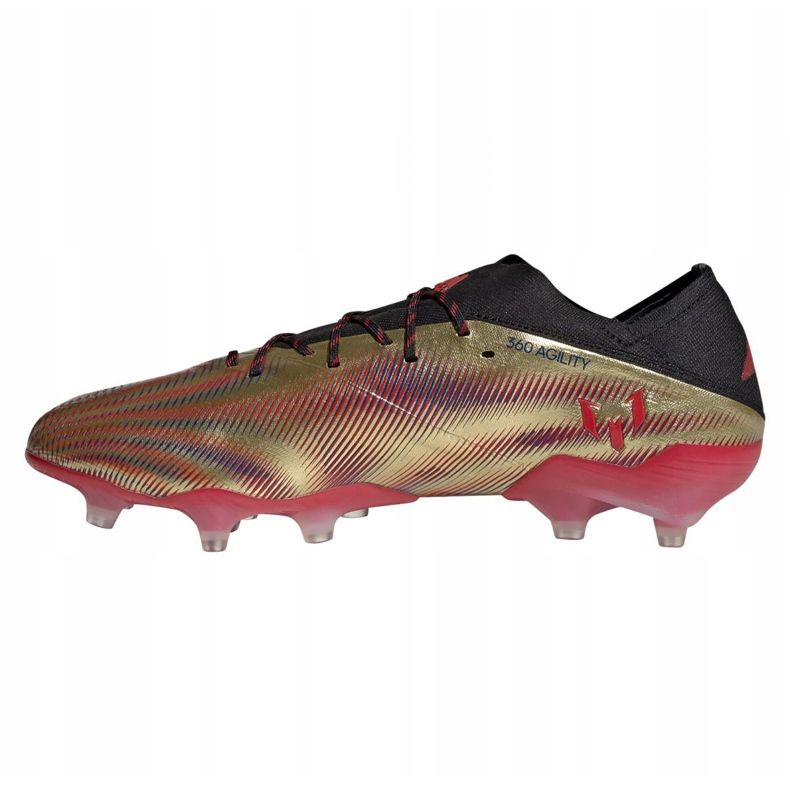 Adidas Nemeziz.1 Fg M FY0758 fodboldstøvler grå/sølv, guld gylden 1