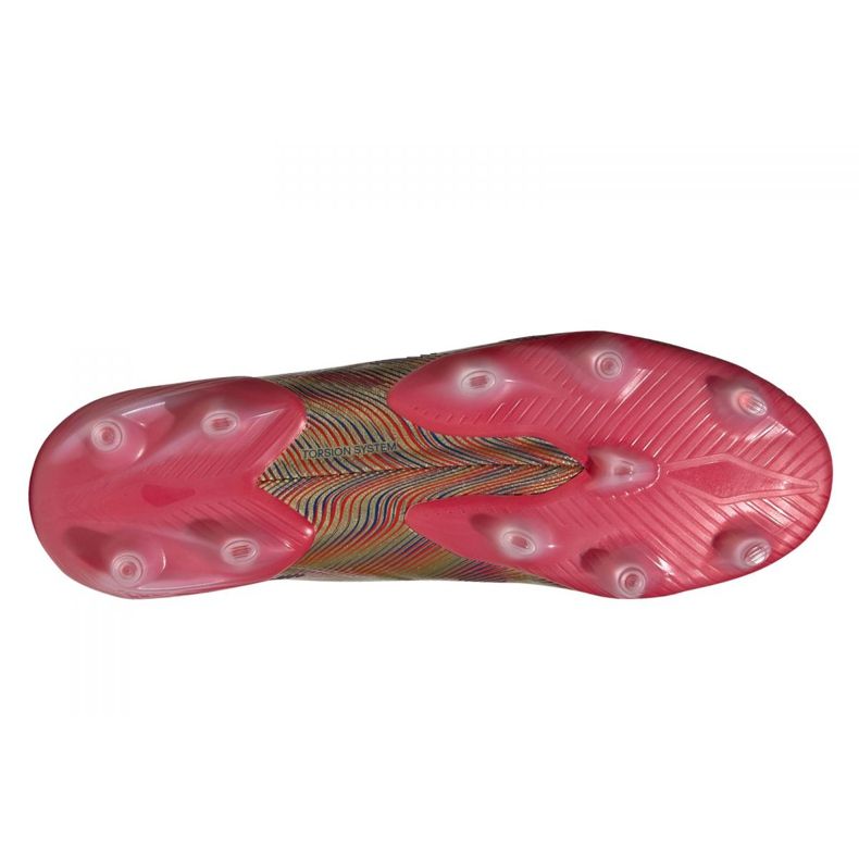 Adidas Nemeziz.1 Fg M FY0758 fodboldstøvler grå/sølv, guld gylden 2