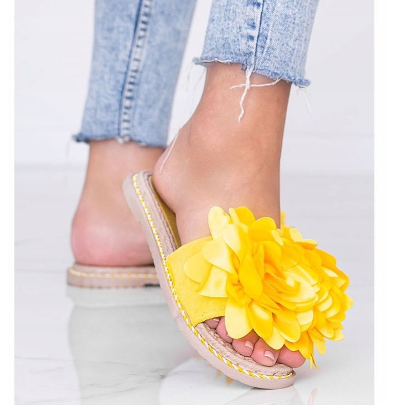 Gule dameflip-flops 1