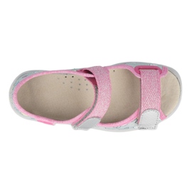 Befado sandal til piger 869x154 lyserød sølv grå 2