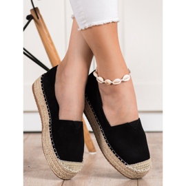 Primavera Espadrilles på platformen sort 1