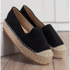 Primavera Espadrilles på platformen sort 2