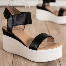 Small Swan Mode kile sandaler sort 1
