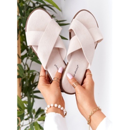 Kvinders velour hjemmesko Beige Edesa brun 1