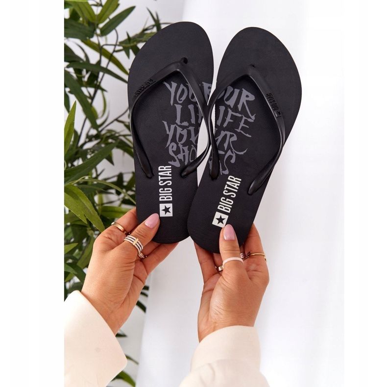 Kvinders flip-flops Big Star FF274A309 Sort 2