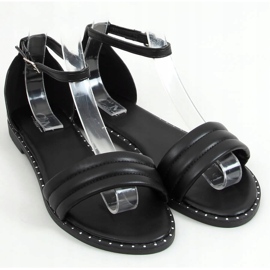 Sort 55-93 Sort ankel sandaler 1