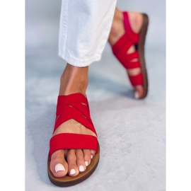 Sandaler med gummistropper rød 9225 Rød 3