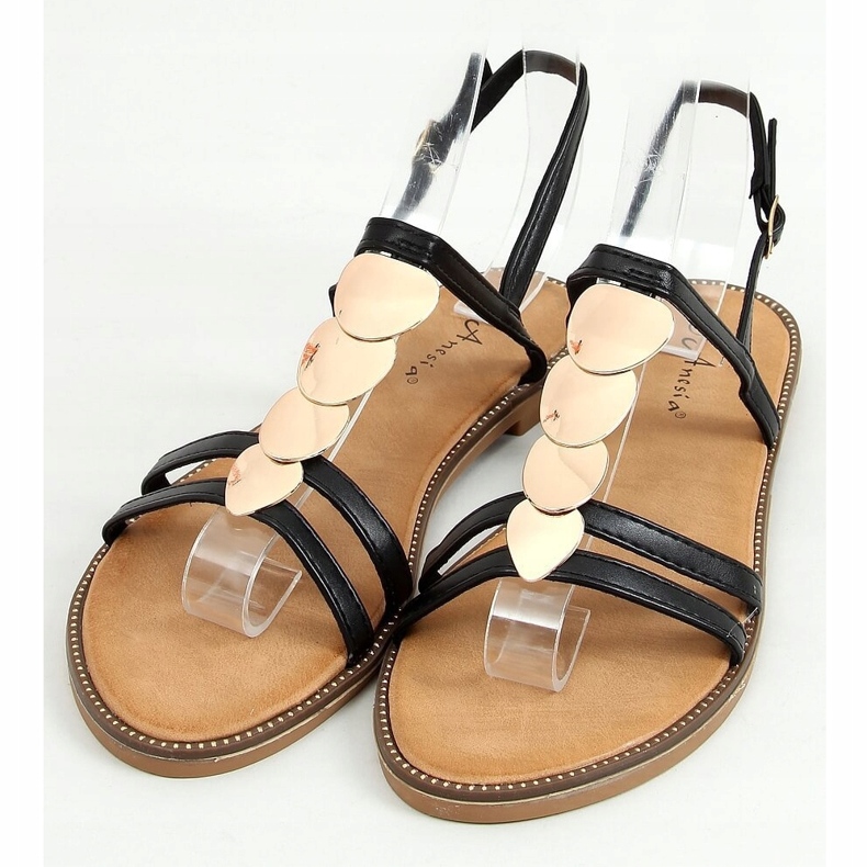 Sorte kvinders sandaler N-101 Sort 1