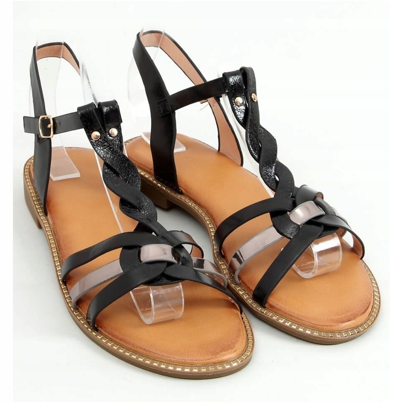 Sorte kvinders sandaler C43 Sort 1