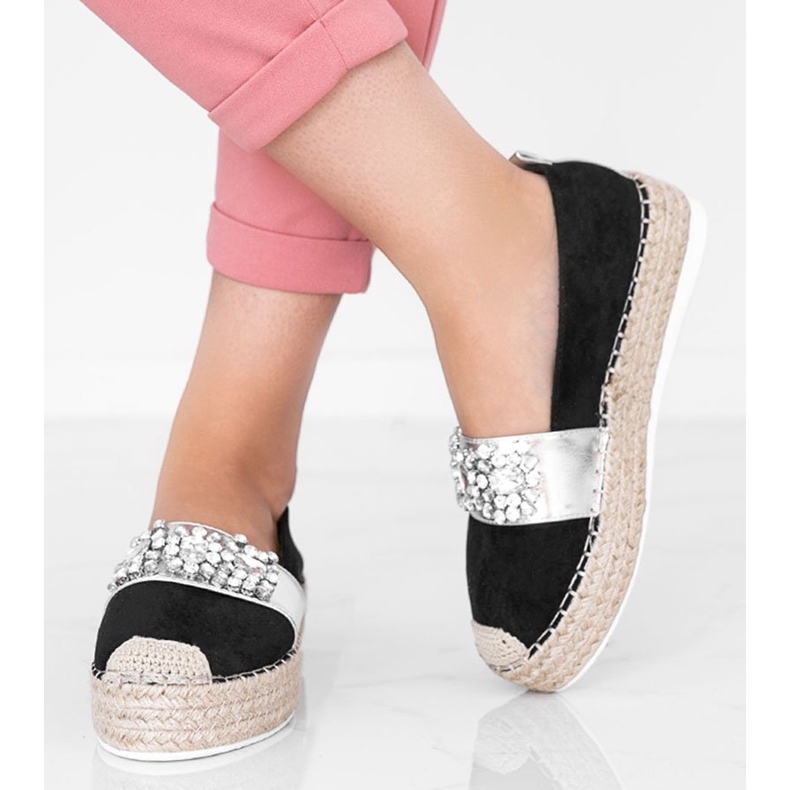 Sorte espadriller med Cher -sten 1