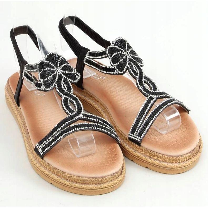 Sorte kvinders sandaler JN11-34 Sort 1