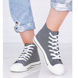 Grå kvinders sneakers Gampa ankel 1