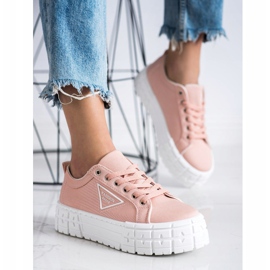 Goodin Lyserøde mode sko sneakers 2