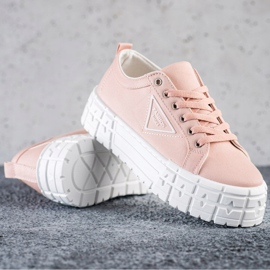 Goodin Lyserøde mode sko sneakers 1