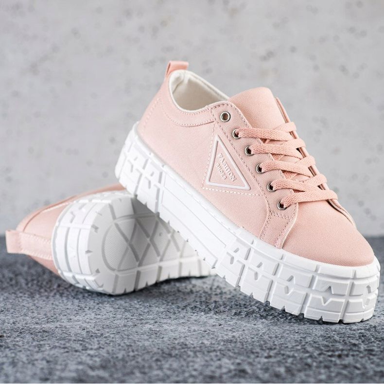 Goodin Lyserøde mode sko sneakers 1