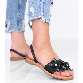 Sorte sandaler med flip-flops fra Tristan 2