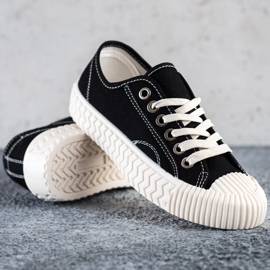 SHELOVET Sneakers på platformen sort 1