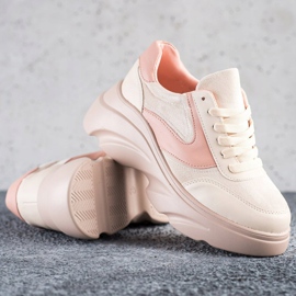 Seastar Pulver sneakers på platformen lyserød 1