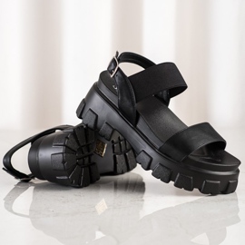 Seastar Sorte sandaler på modeplatformen 1