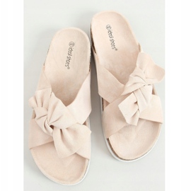 Beige tøfler i kork 7853 Beige 1