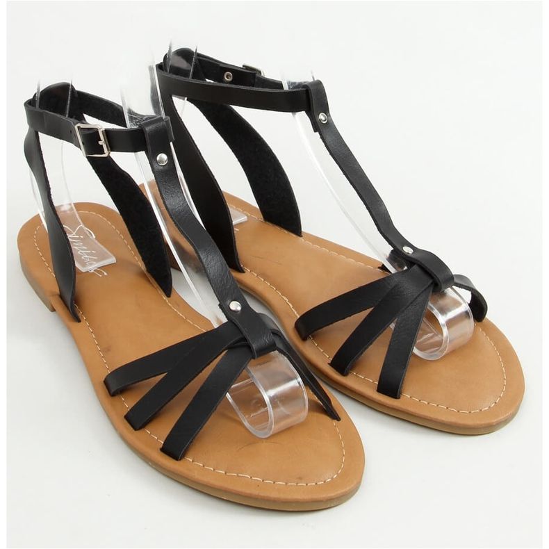 Sorte kvinders sandaler Z5713 Sort 1