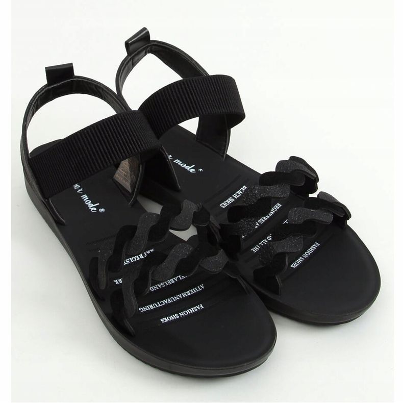 Sorte kvinders sandaler 446 Sort 1